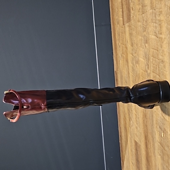 Dune 2 tone leather knee high boots - Picture 3 of 7